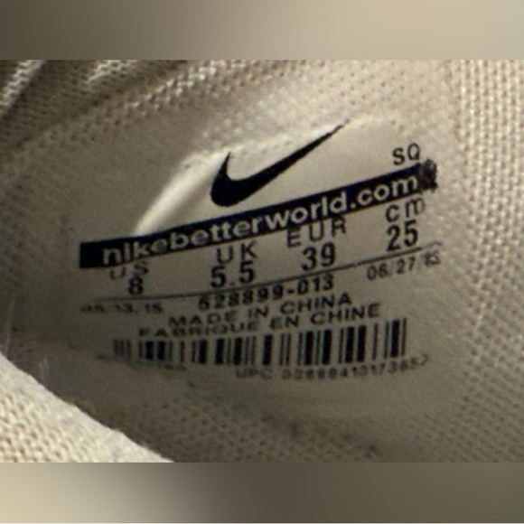 Nike Size 8 Women's White and Rose Gold High-Top Sneakers - Picture 8 of 9